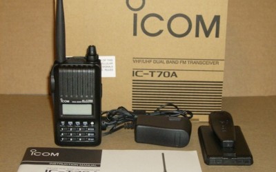 Icom T70A VHF/UHF Dual Band Handheld Ham Radio